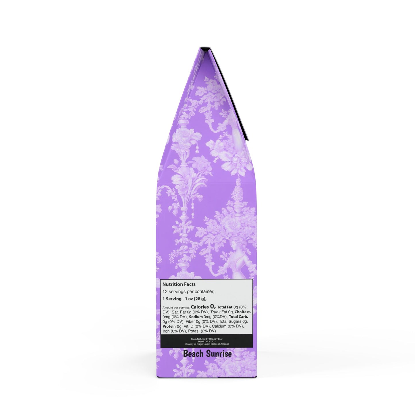 Beach Sunrise Blend™ (Light Roast) Specialty Grade Craft Coffee / Pearl Lady Toile, Amethyst