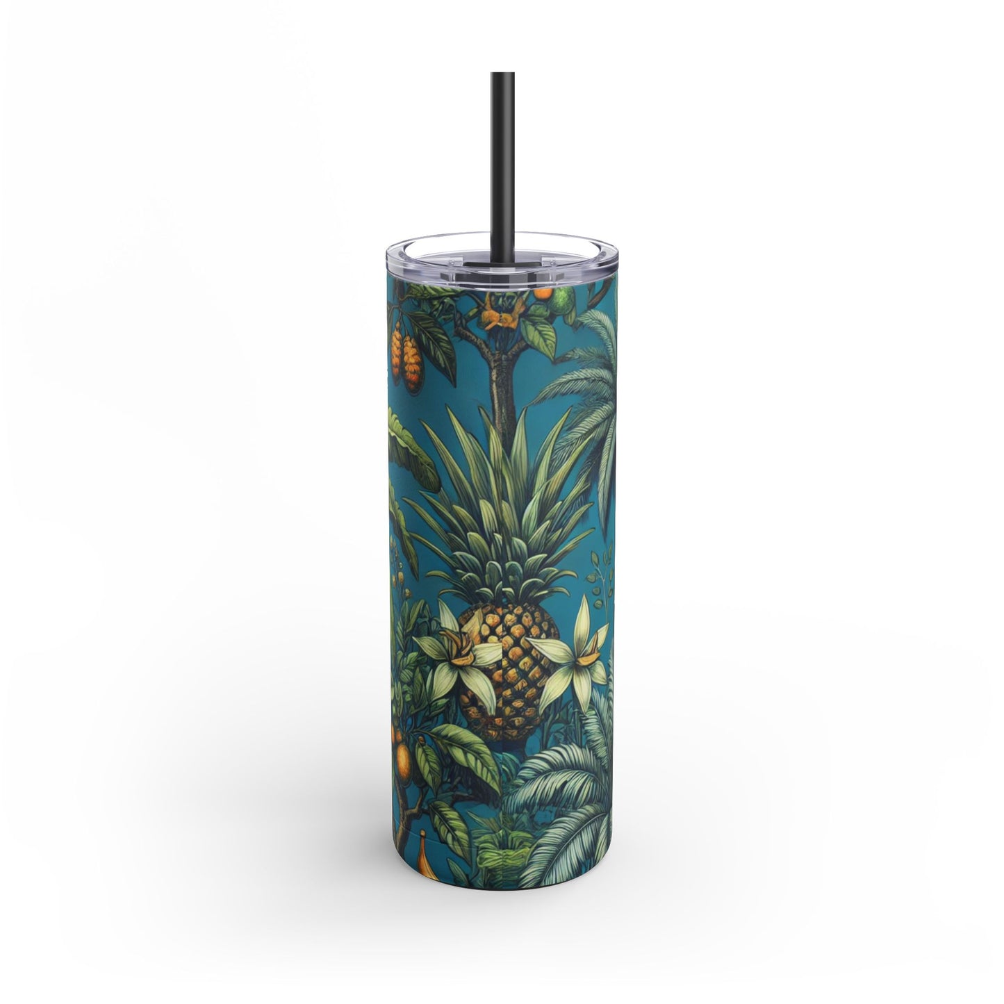 20oz Matte Tumbler, 7 Colors - Stylish Travel Cup - Tropical Fruit Blue