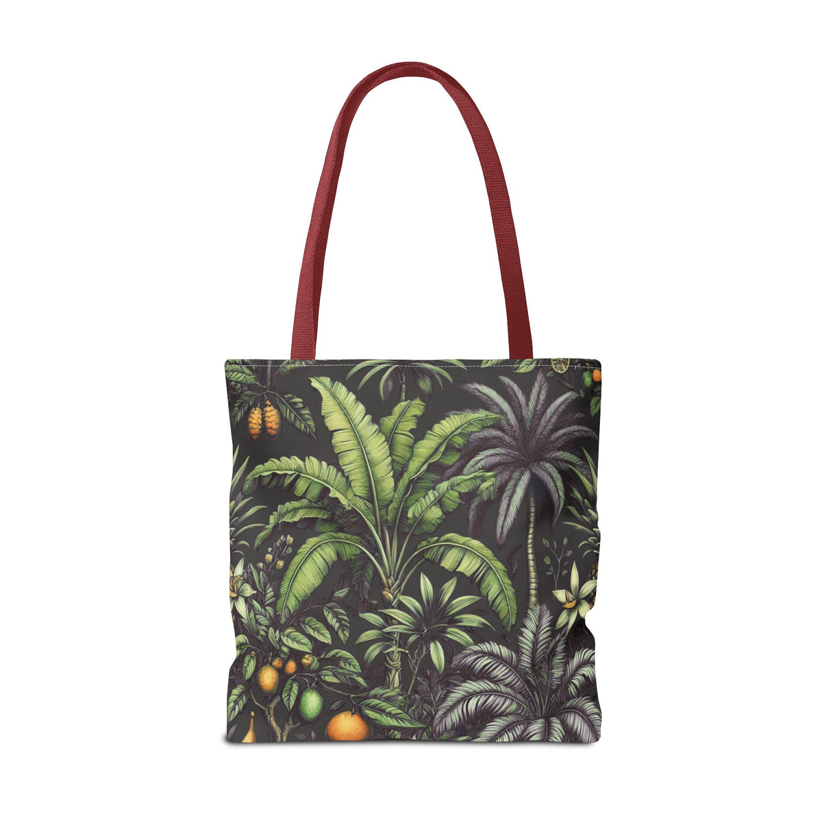 Tropical Fruit/Black Tote Bag - 3 Sizes