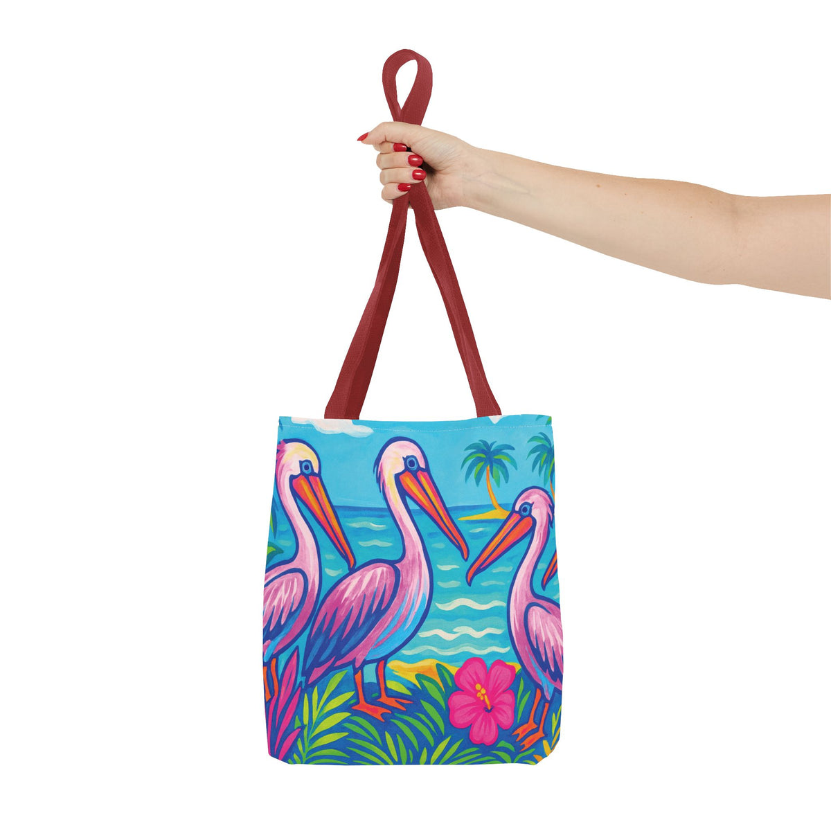 Beach Pelican Party Tote Bag - 3 Sizes