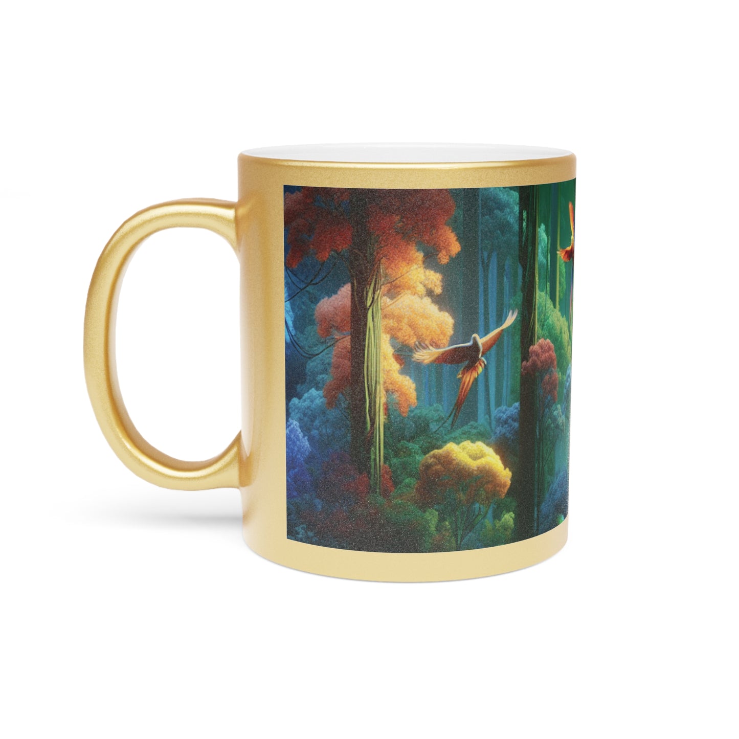 Tropical Metallic Mug, Gold or Silver - Flight School