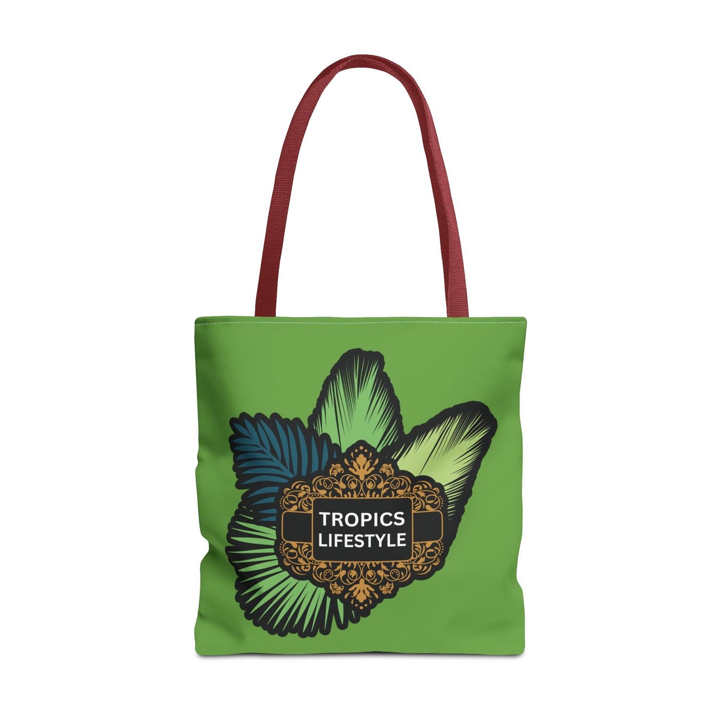 Elegant Tropics Lifestyle Logo Tote Bag - 3 Sizes, Green