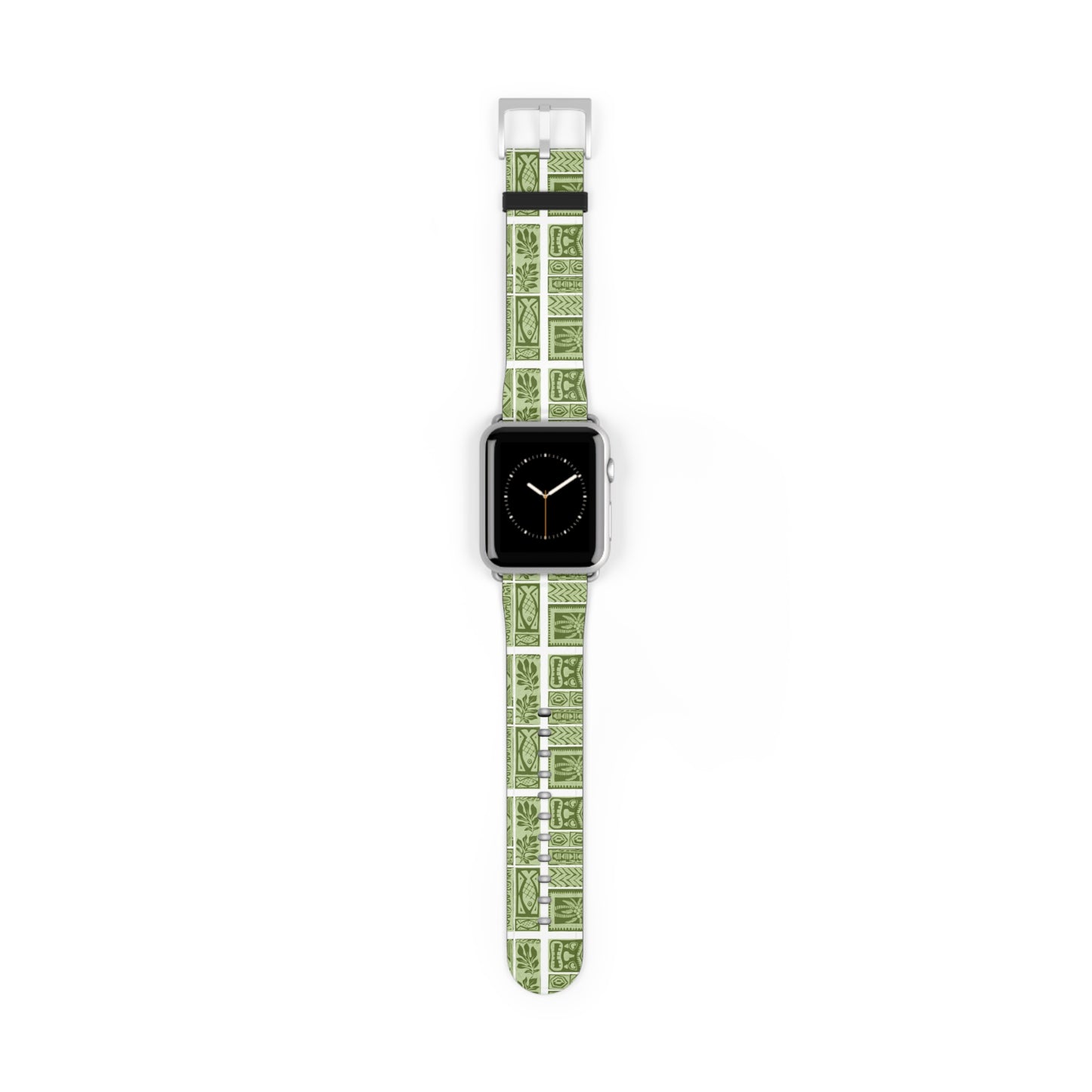 Apple Watch Band - Green Tiki Motifs