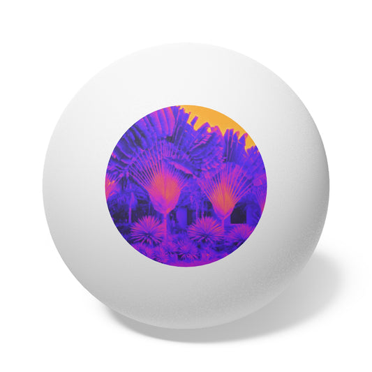 Tropical Paradise Ping Pong Balls - 6 Pack with Heatwave Fan Palms