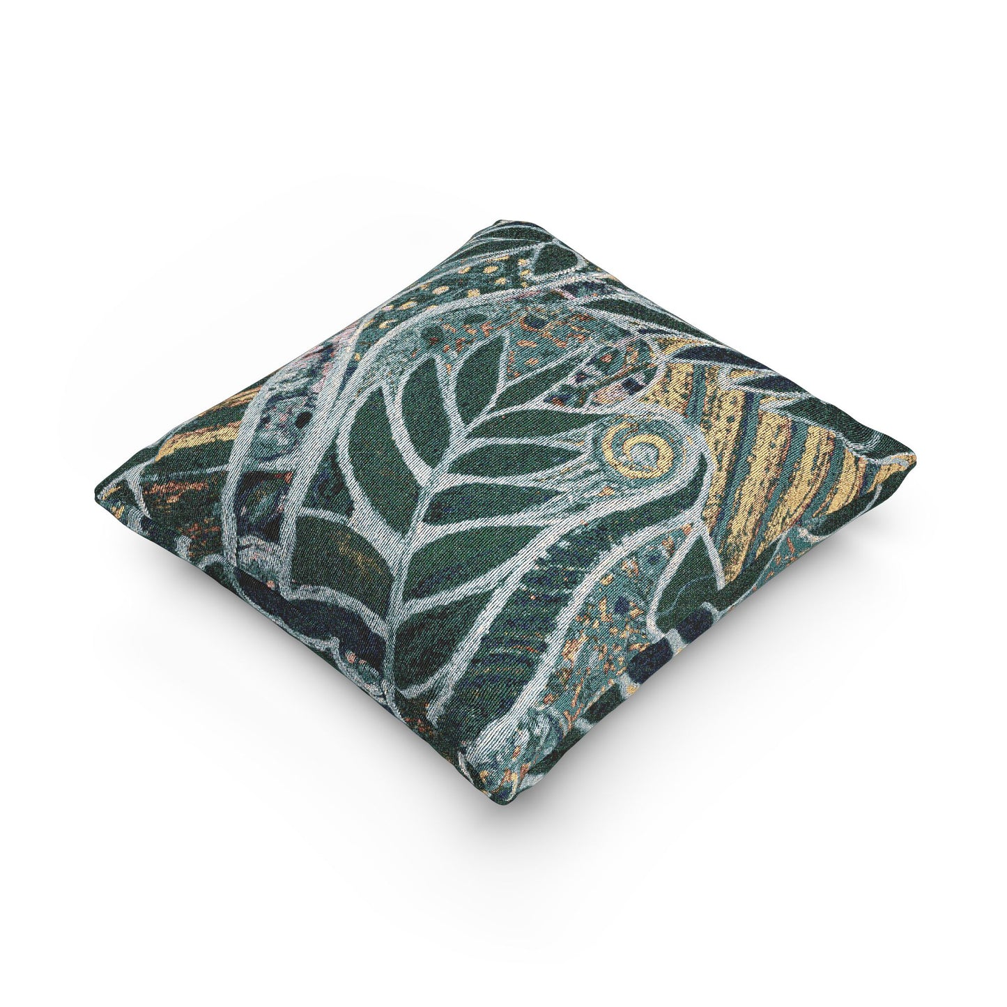 Woven Pillow, 17"W x 18"L - Amazon Whimsy, Green