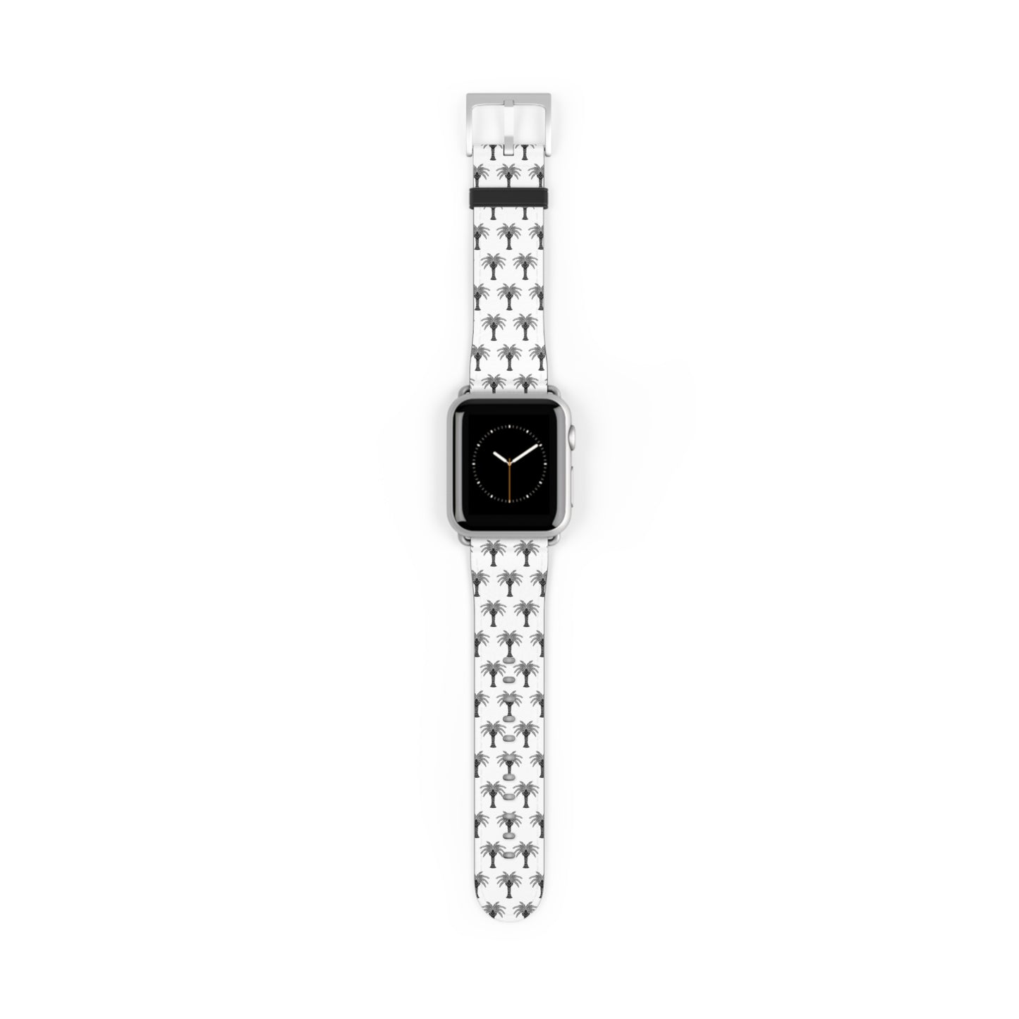 Watch Band - Art Deco Palm, Repeat White