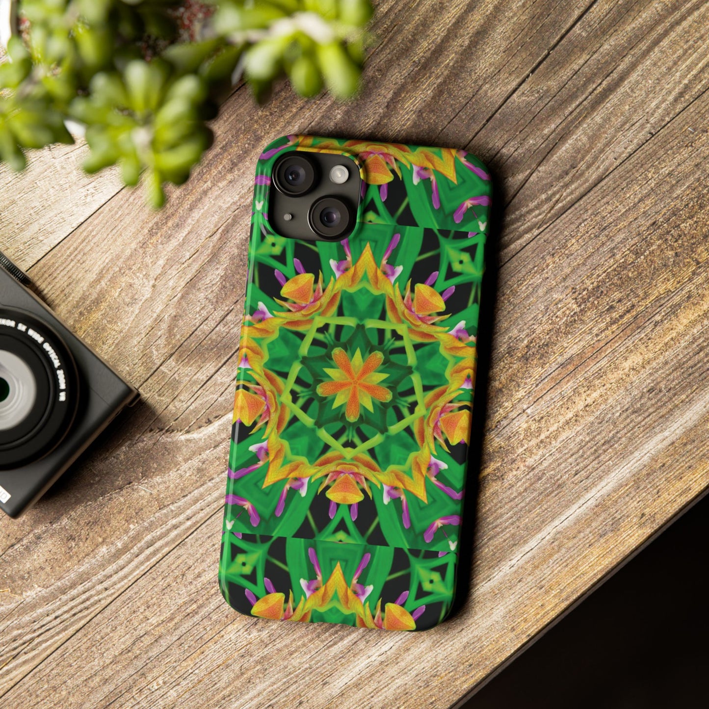 Slim Phone Cases - Orchid Kaleidoscope #2