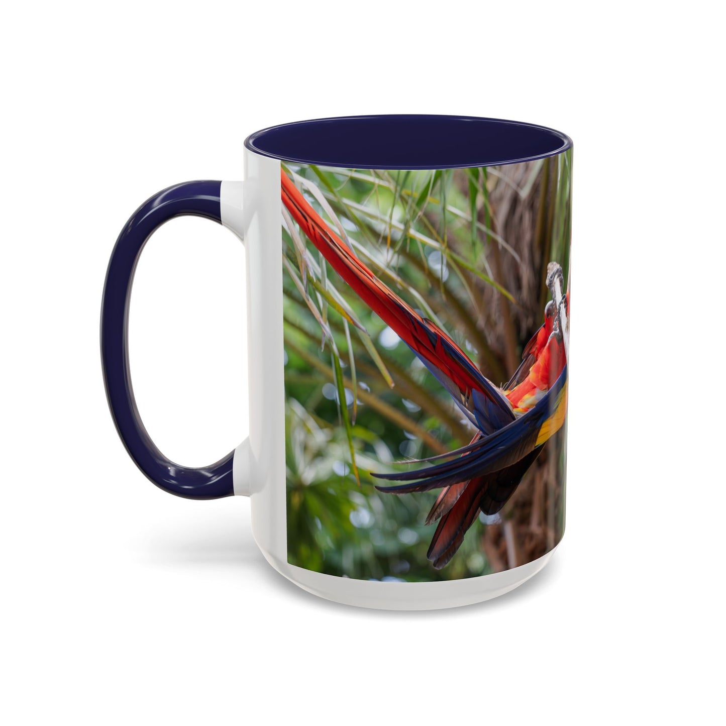 Parrot Accent Coffee Mug (11, 15oz), 8 Colors - Perch Up!