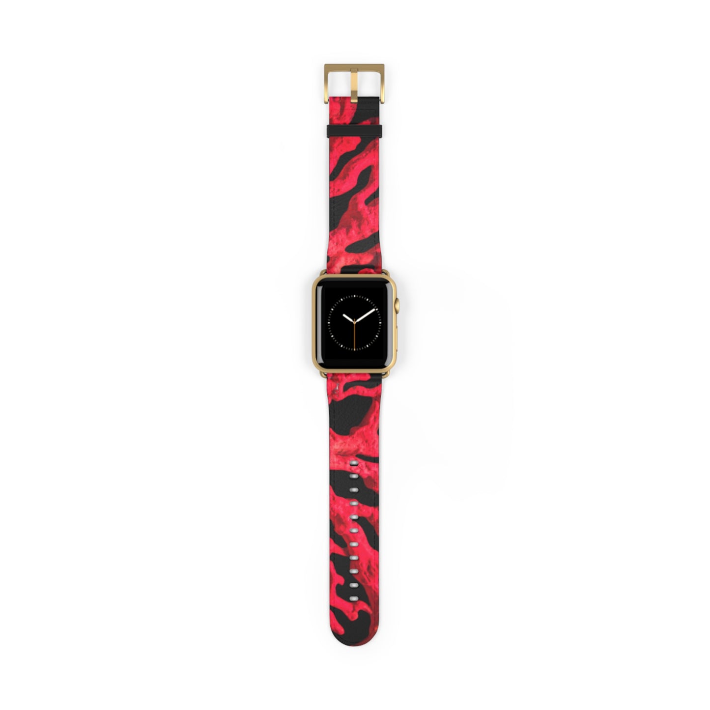 Apple Watch Band - Red Coral, black background