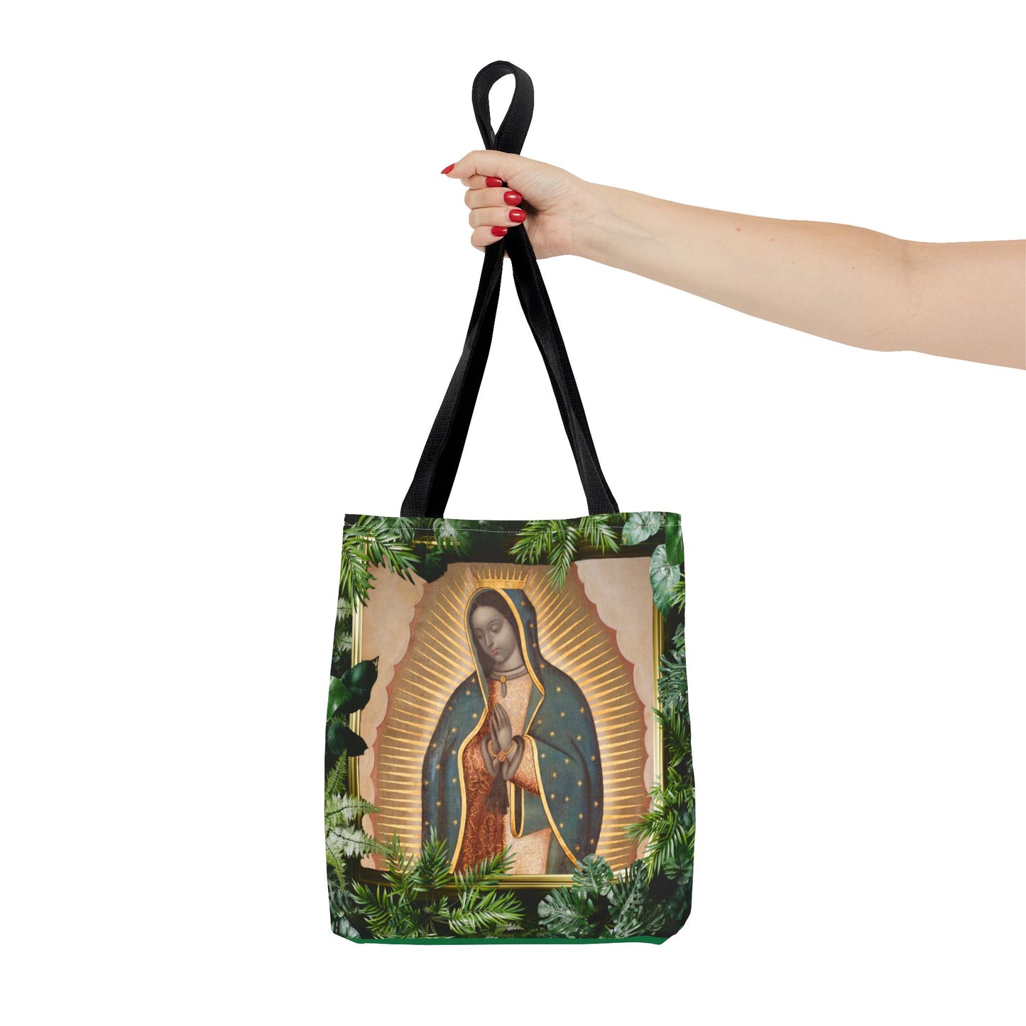 Religious Our Lady of Guadalupe Tropical Tote Bag - 3 Sizes