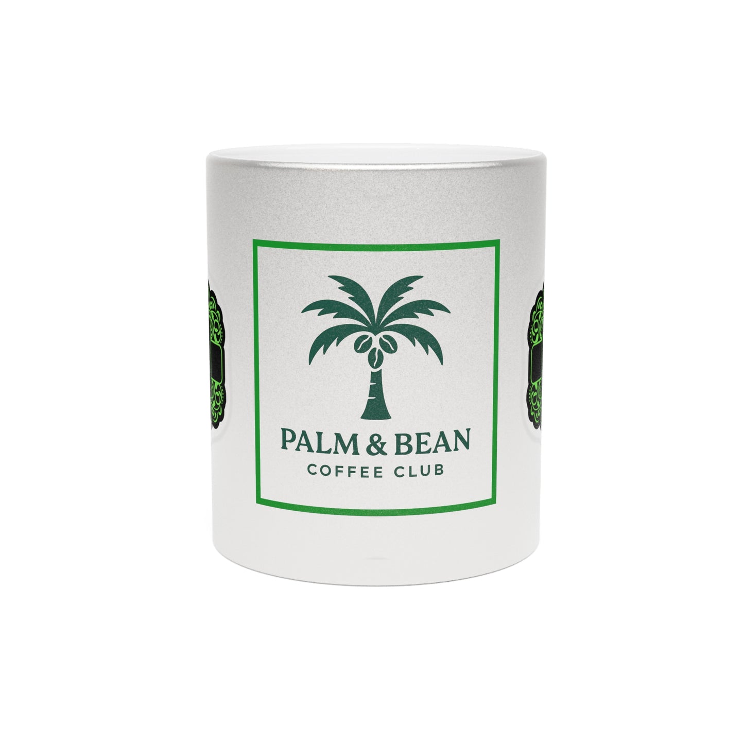 Tropical Lifestyle Coffee Metallic Mug, W/ Club - Elegant Coffee Cup, Chic Gift, Coffee Lover's Essentials