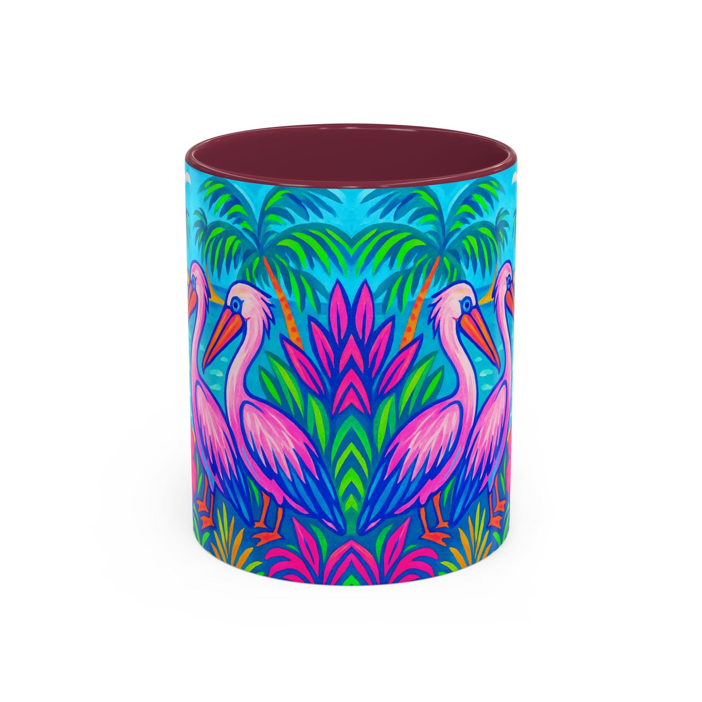 Accent Color Coffee Mug, Many Colors - 11oz & 15oz / Pelican Party