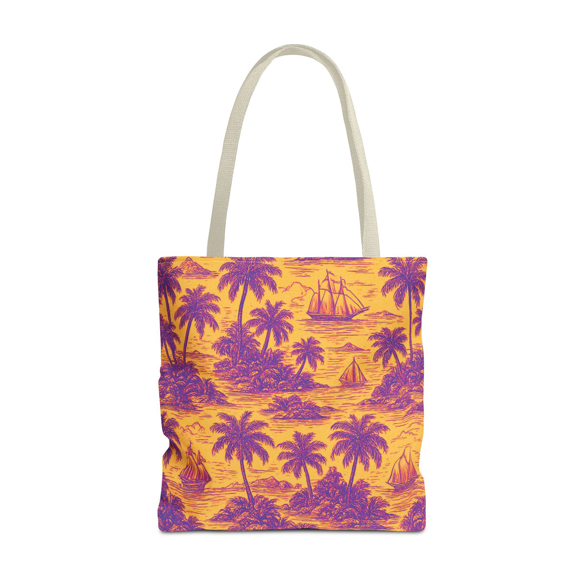 Faraway Toile/Pop Tote Bag - 3 Sizes