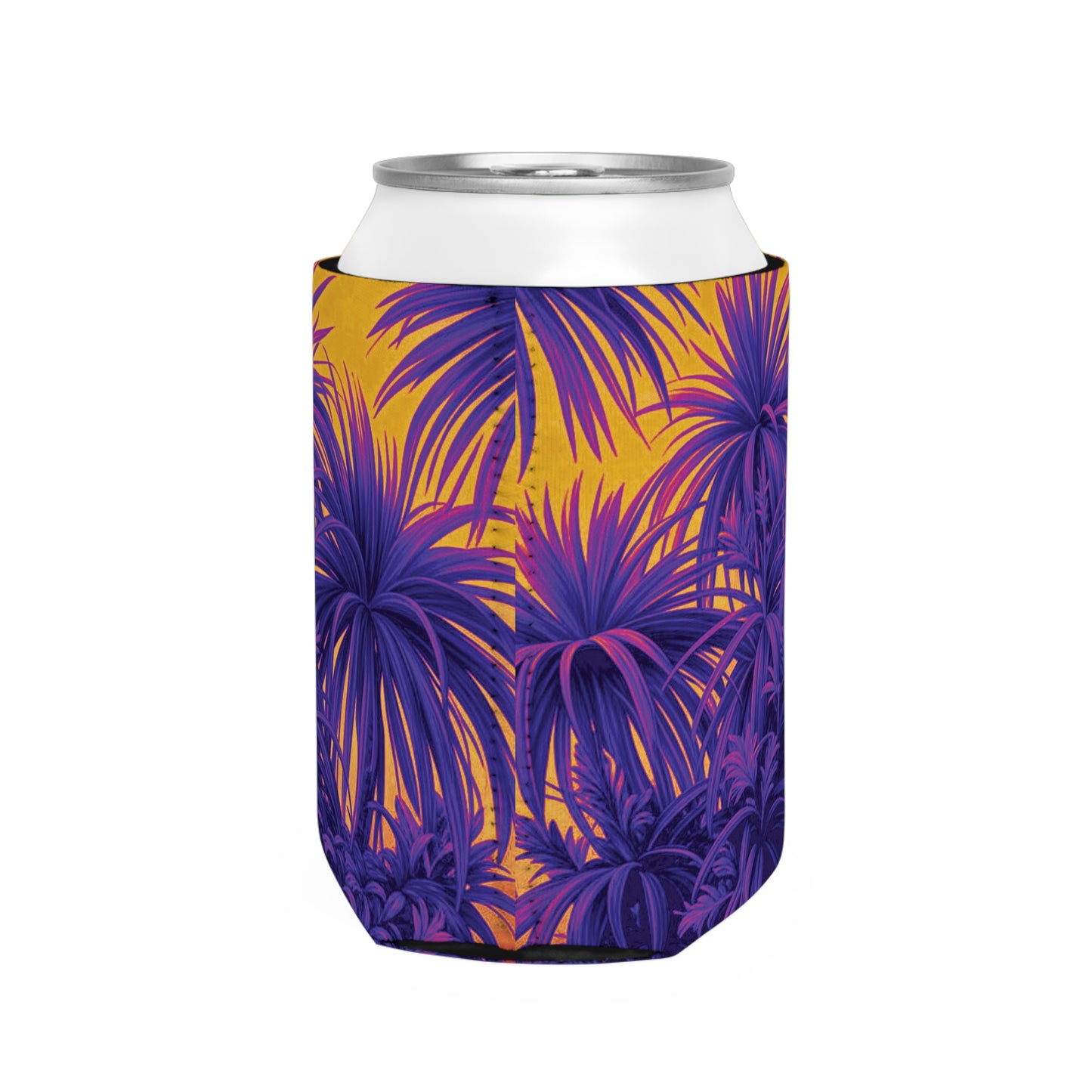Tiny Palm Island/Pop Can Cooler Sleeve - Perfect for Outdoor Picnics