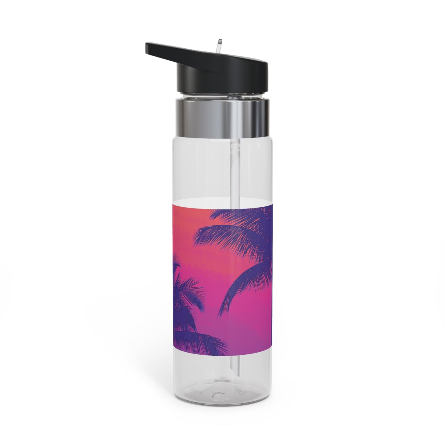 Tropical 20oz Tritan Sport Water Bottle -  Leakproof, Lightweight, BPA-Free / Palm Glow Heatwave