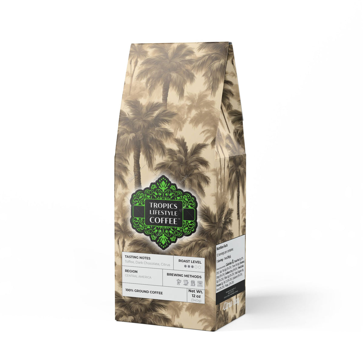 Citrus Bay Blend™ (Medium Roast) Specialty Grade Craft Coffee / Lisa's Fluffy Palms