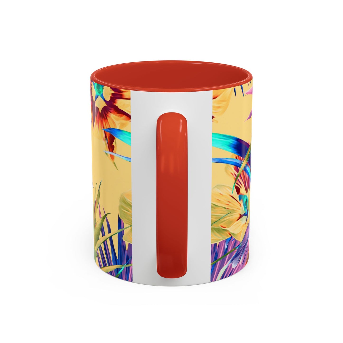 Accent Coffee Mug (11, 15oz), Plant Palooza, orange sherbet / Various Colors