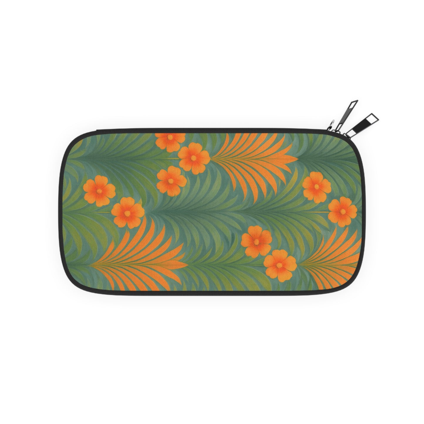 Passport Wallet – Perfect for Travelers & Adventurers / Sunrise Palms, Orange