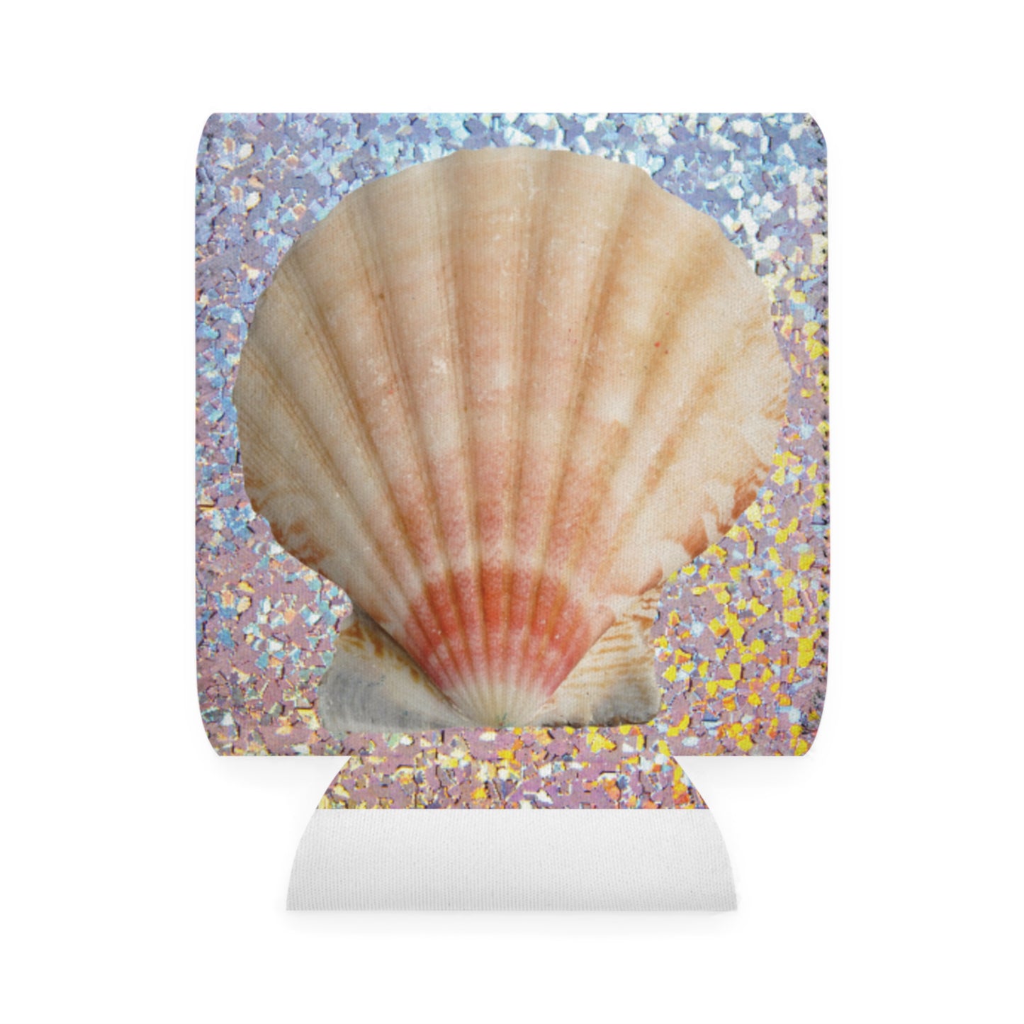 Disco Scallop Shell Can Cooler Sleeve - Perfect for Outdoor Picnics