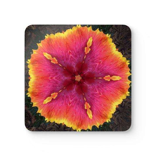 Coaster Set - Hibiscus Kaleidoscope #1