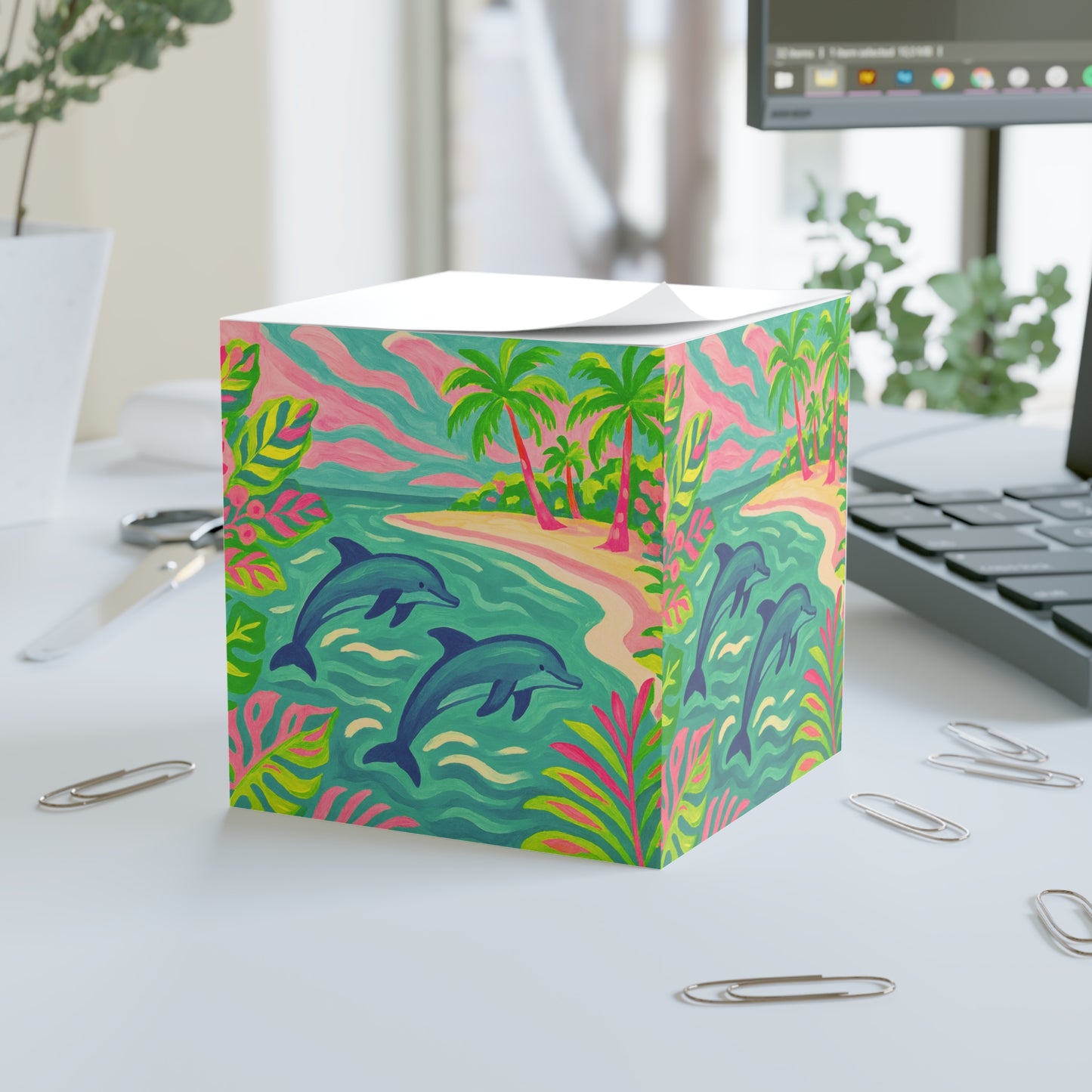 Note Cube - Jumping Dolphins