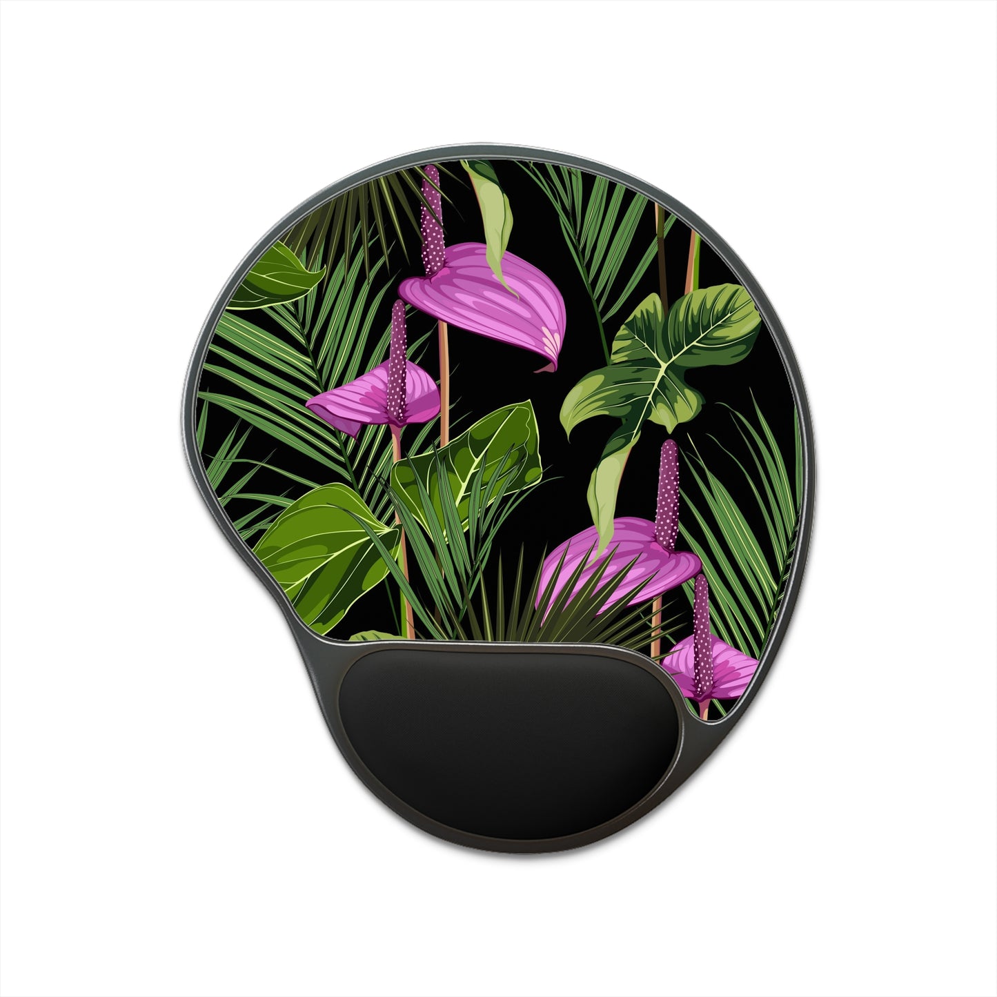 Copy of Mouse Pad With Wrist Rest, Tiki Greenery