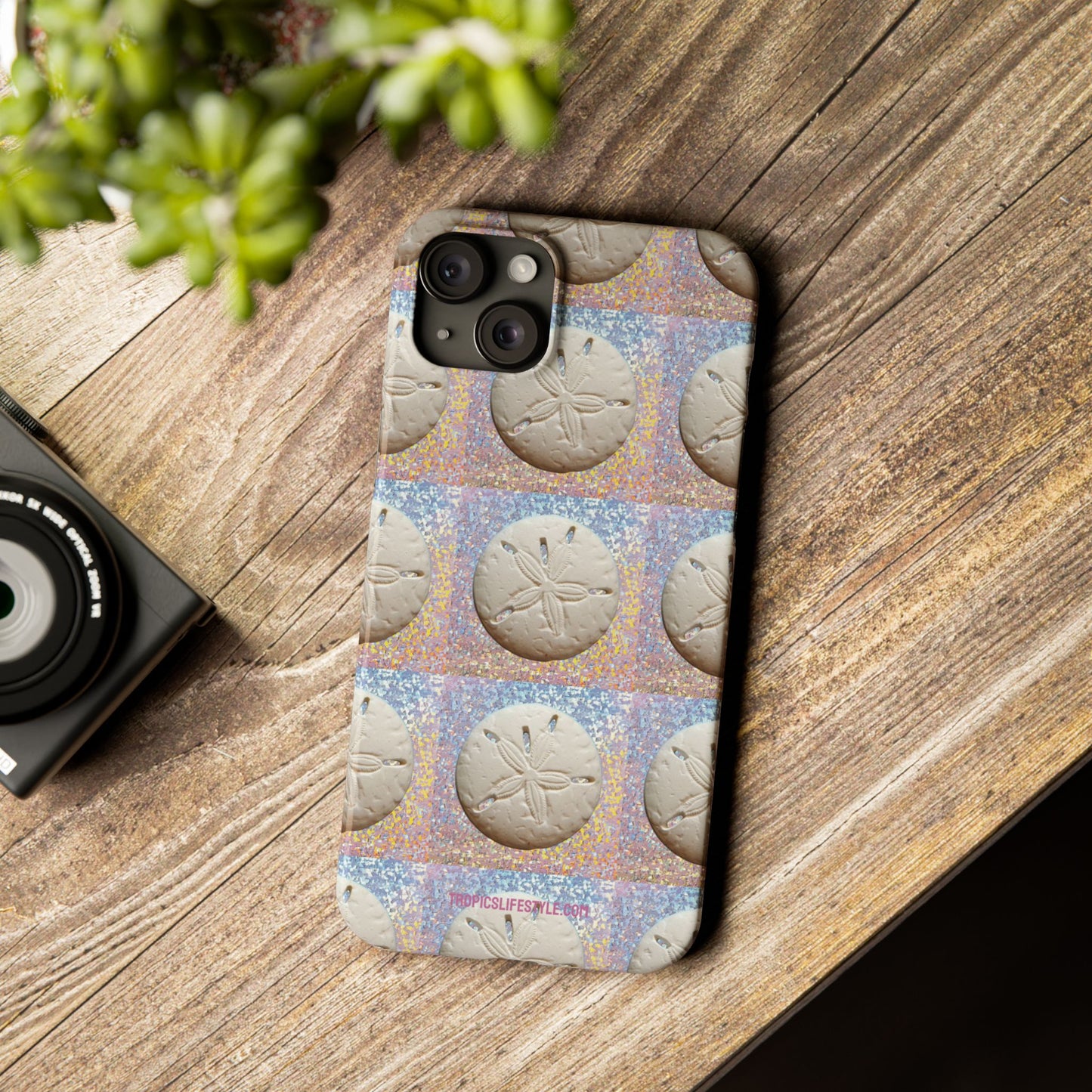 Slim Phone Cases - Disco Sand Dollar