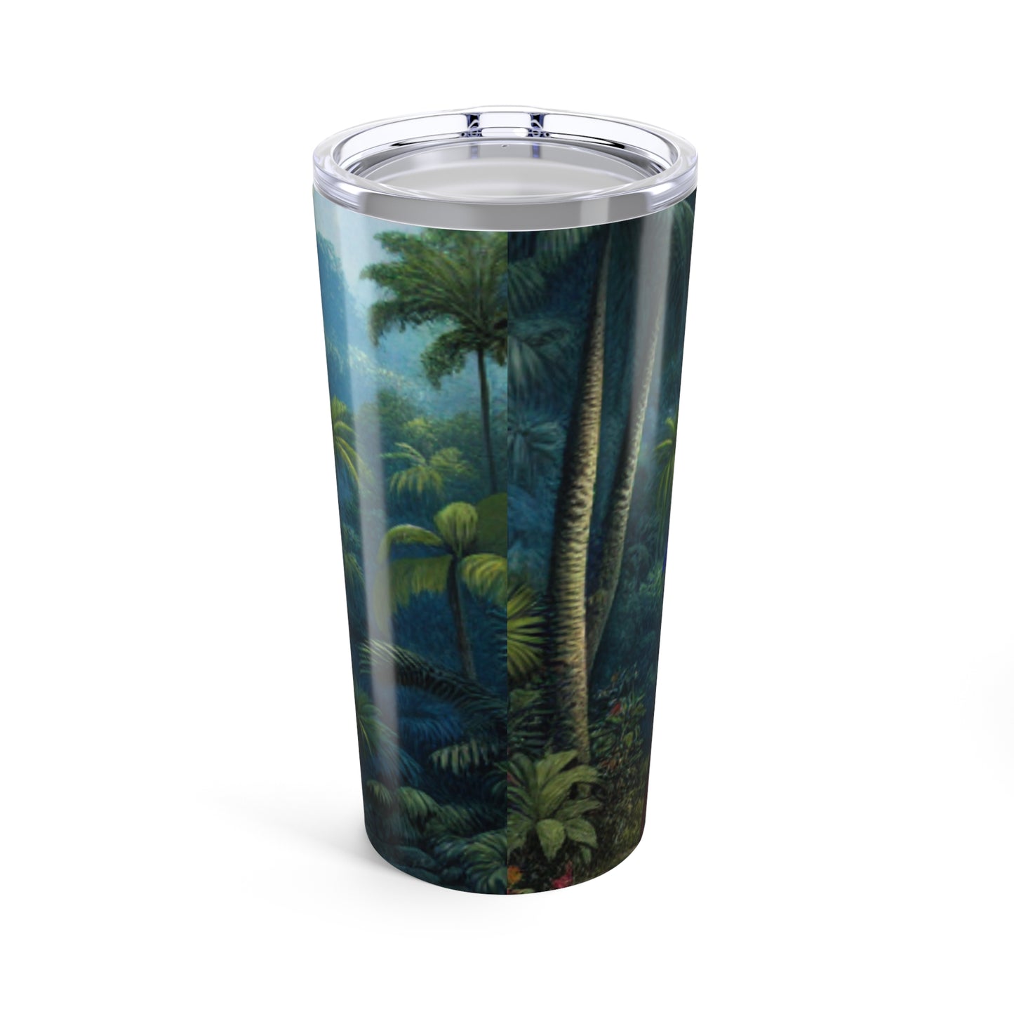 20oz Tropical Glossy Tumbler - Sleeping Parrot Beauty