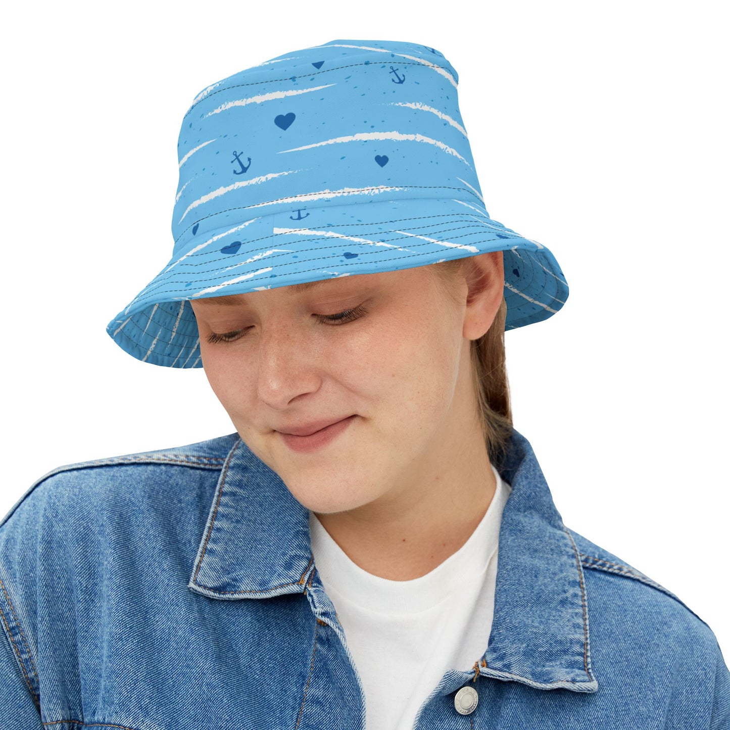Tropical Polyester Bucket Hat, 2 Sizes - Sailing