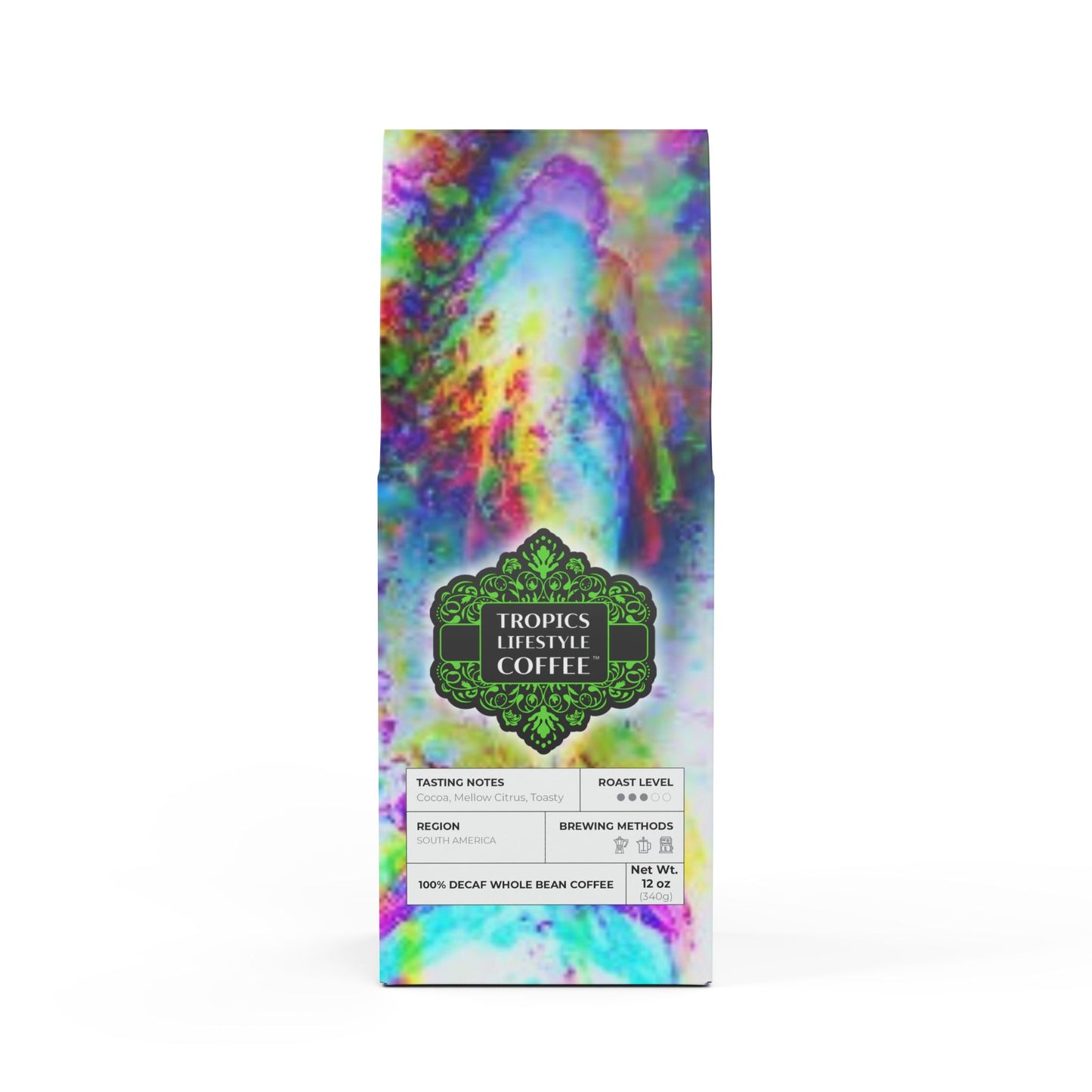 Rainforest Mist™ Single Origin DECAF (Medium Roast) Specialty Grade Coffee / Solo Mermaid, Trace
