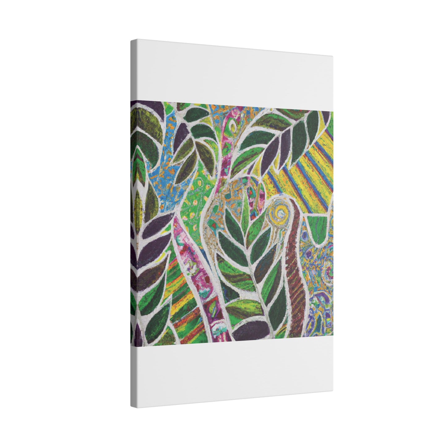 Tropical Canvas Artwork - Stretched Canvas Print, Many Sizes / Amazon Whimsy