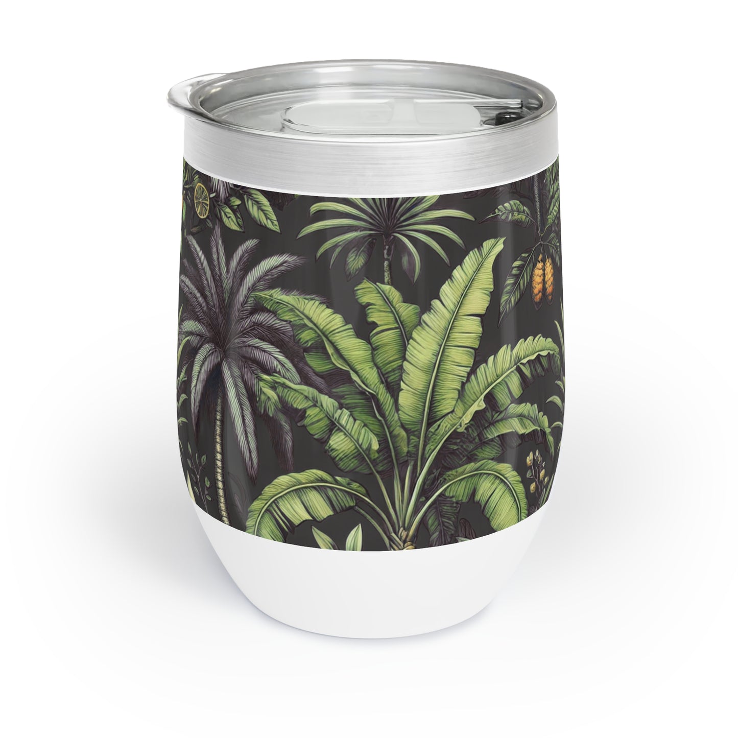 Chill Wine Tumbler / Tropical Fruit, Black