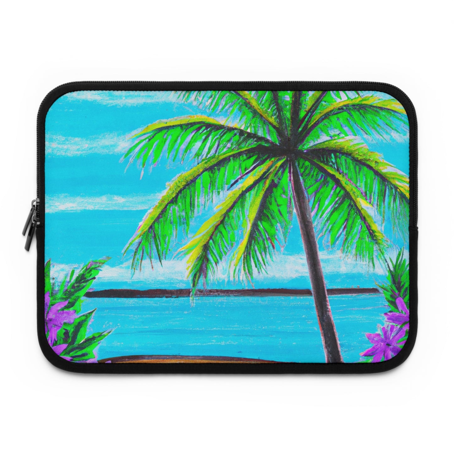 Tropical Laptop Sleeve, 5 Sizes - Perfect for Beach Lovers & Students / Calm Beach