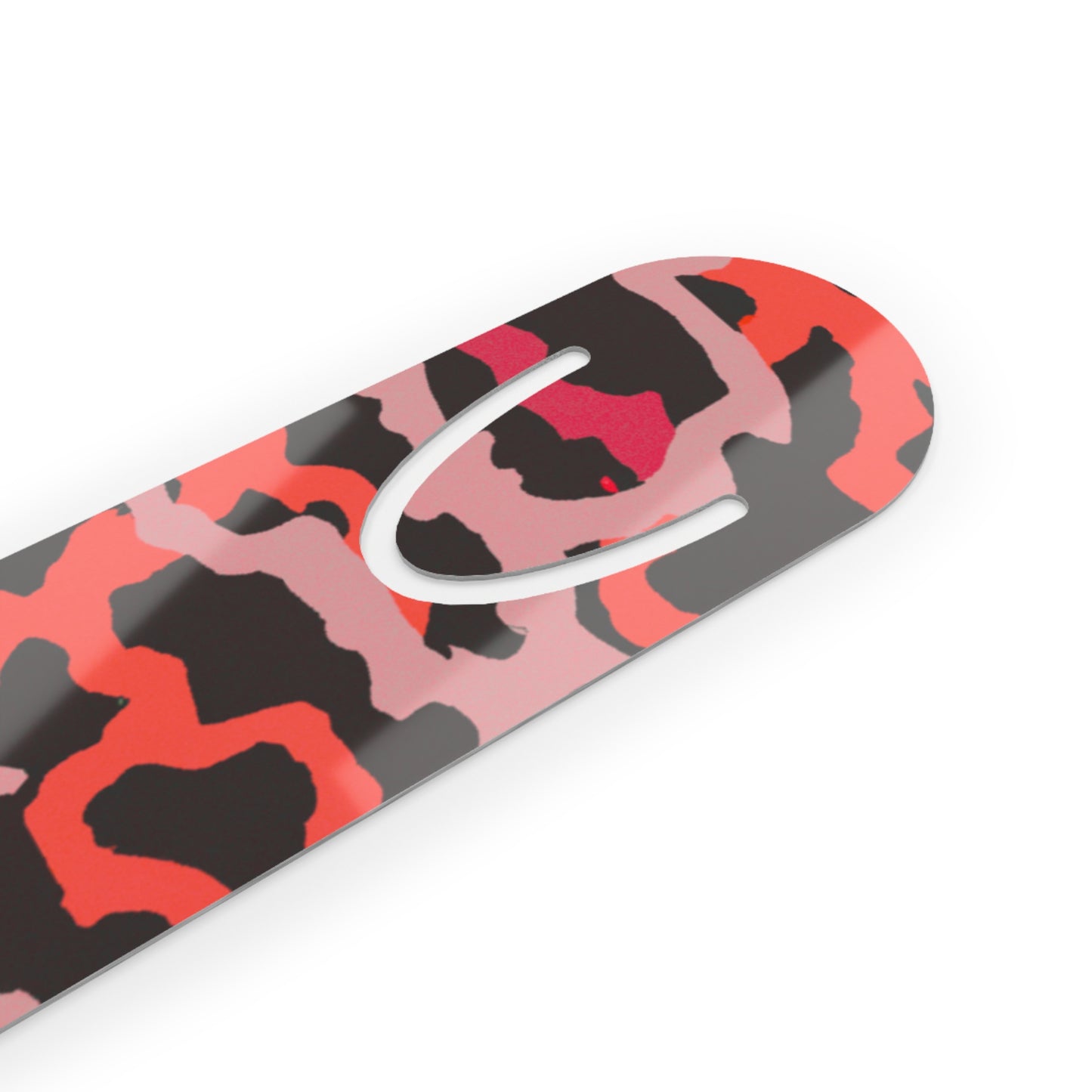 Bookmark - Aluminum, Coral Threads/Red