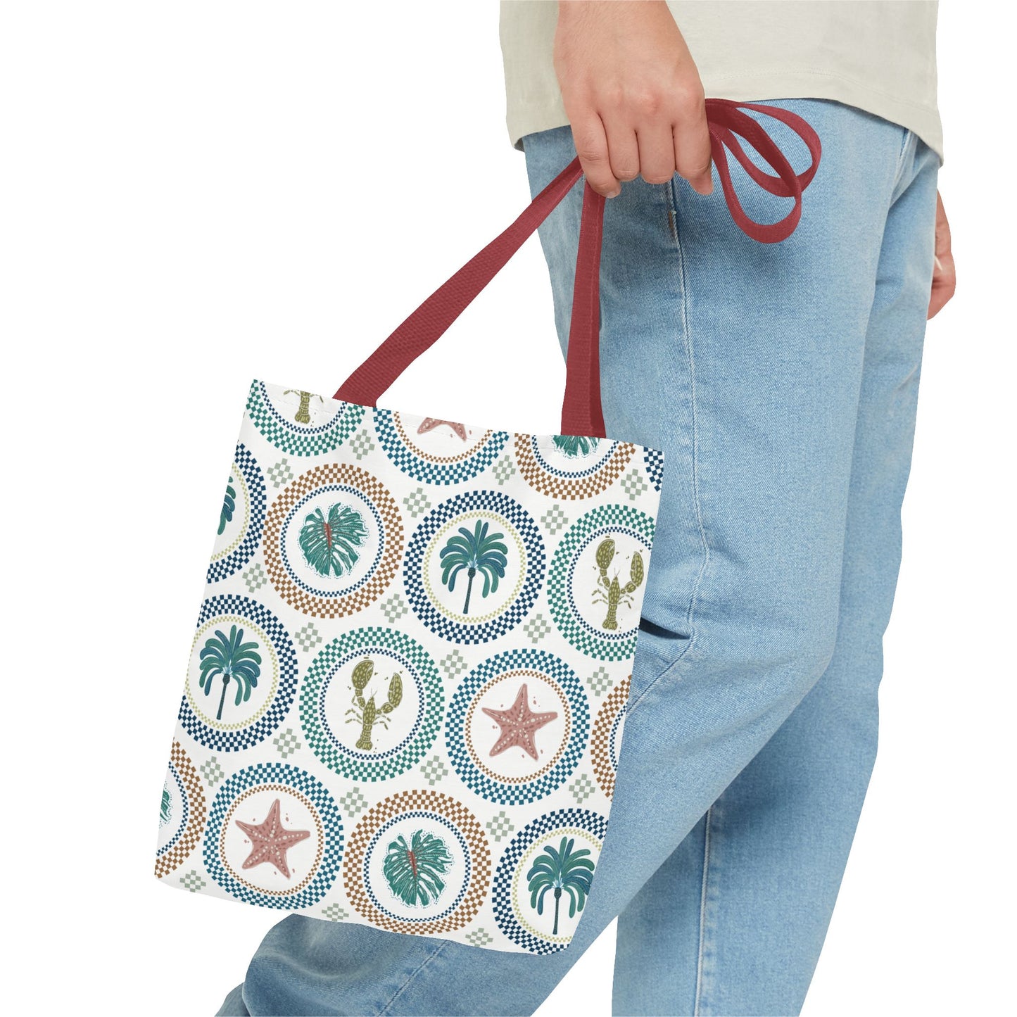 Mosaic Tropi Sealife Tote Bag - 3 Sizes