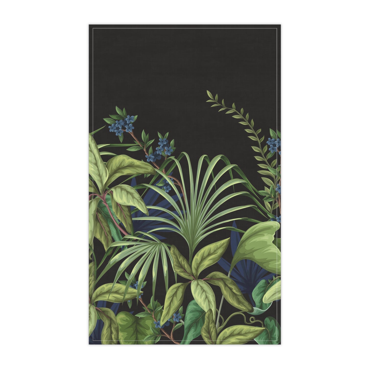 Tea Towels (cotton, poly), Midnight Jungle