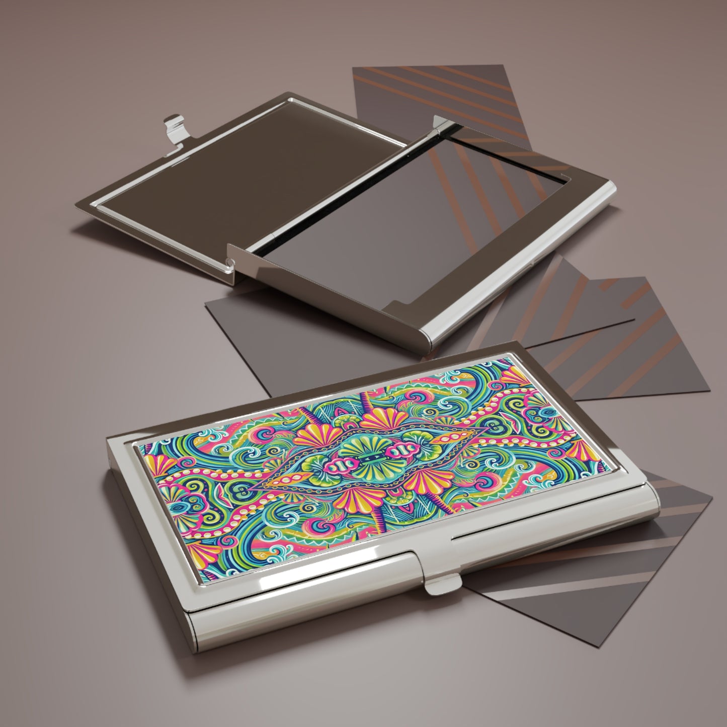 Kaleido Bay Business Card Holder