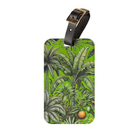 Luggage Tag - Tropical Fruit, Green