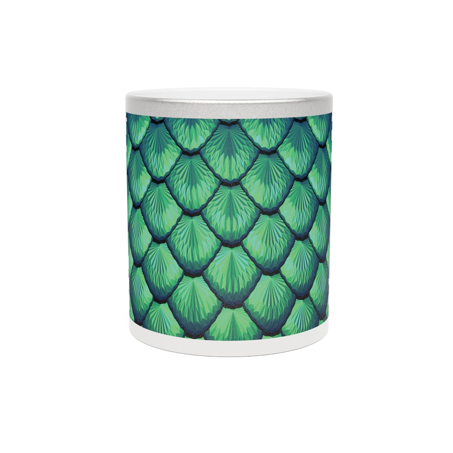 Tropical Metallic Mug, Gold or Silver - Pretty Mermaid Tail