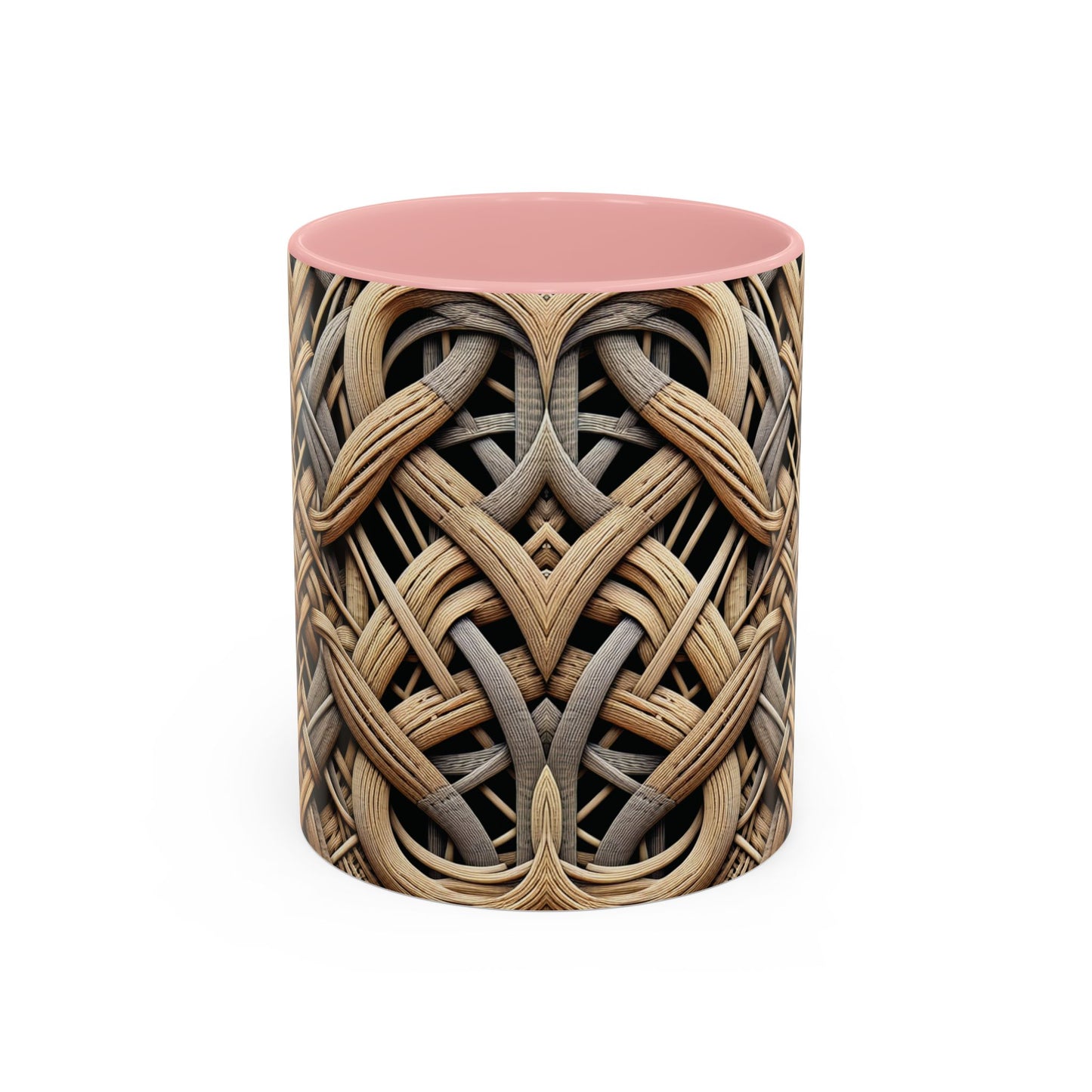 Accent Coffee Mug (11, 15oz), 8 Colors - Beach Wicker