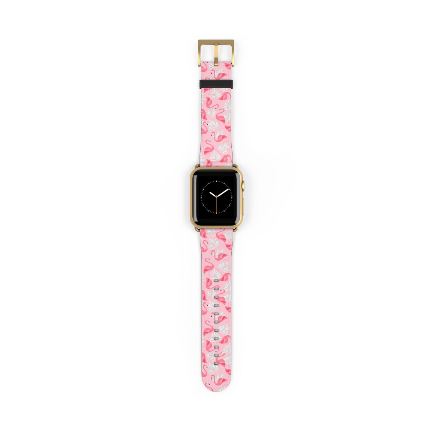 Watch Band - Flamingo With White Palms