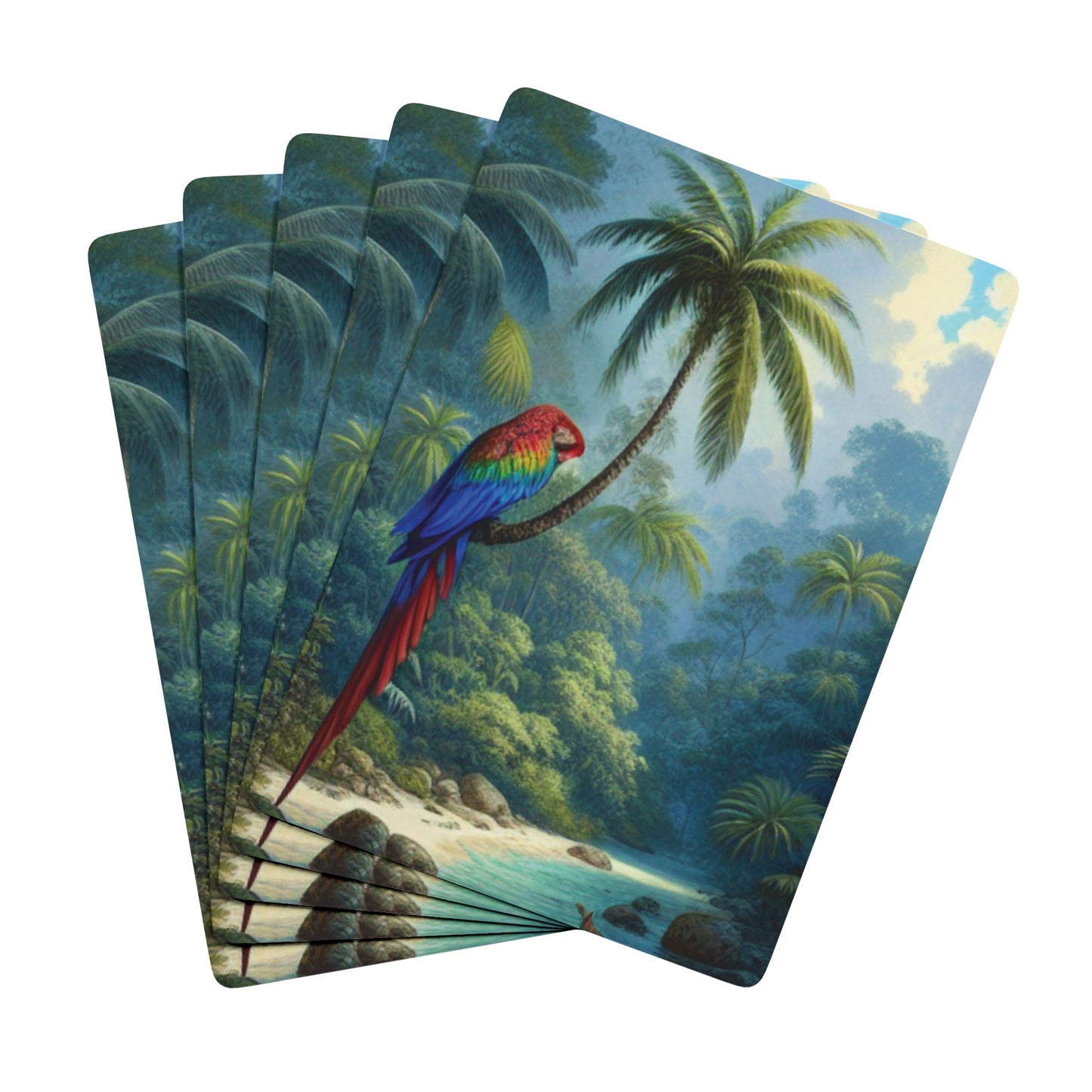 Poker Playing Cards - Sleeping Beauty Parrot