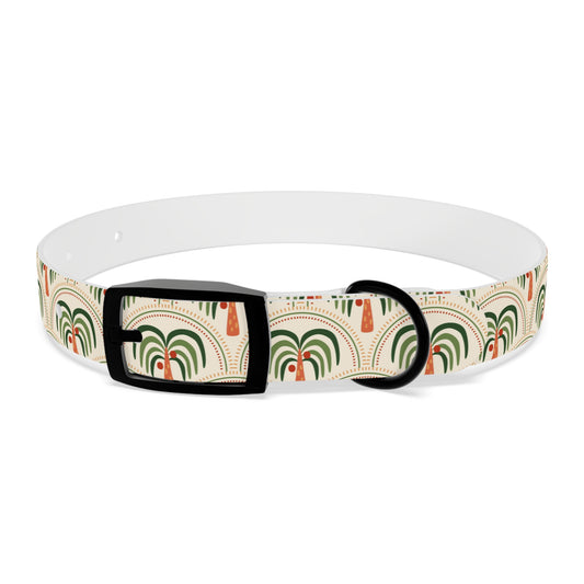 Dog Collar - Stylized Mosaic Palms