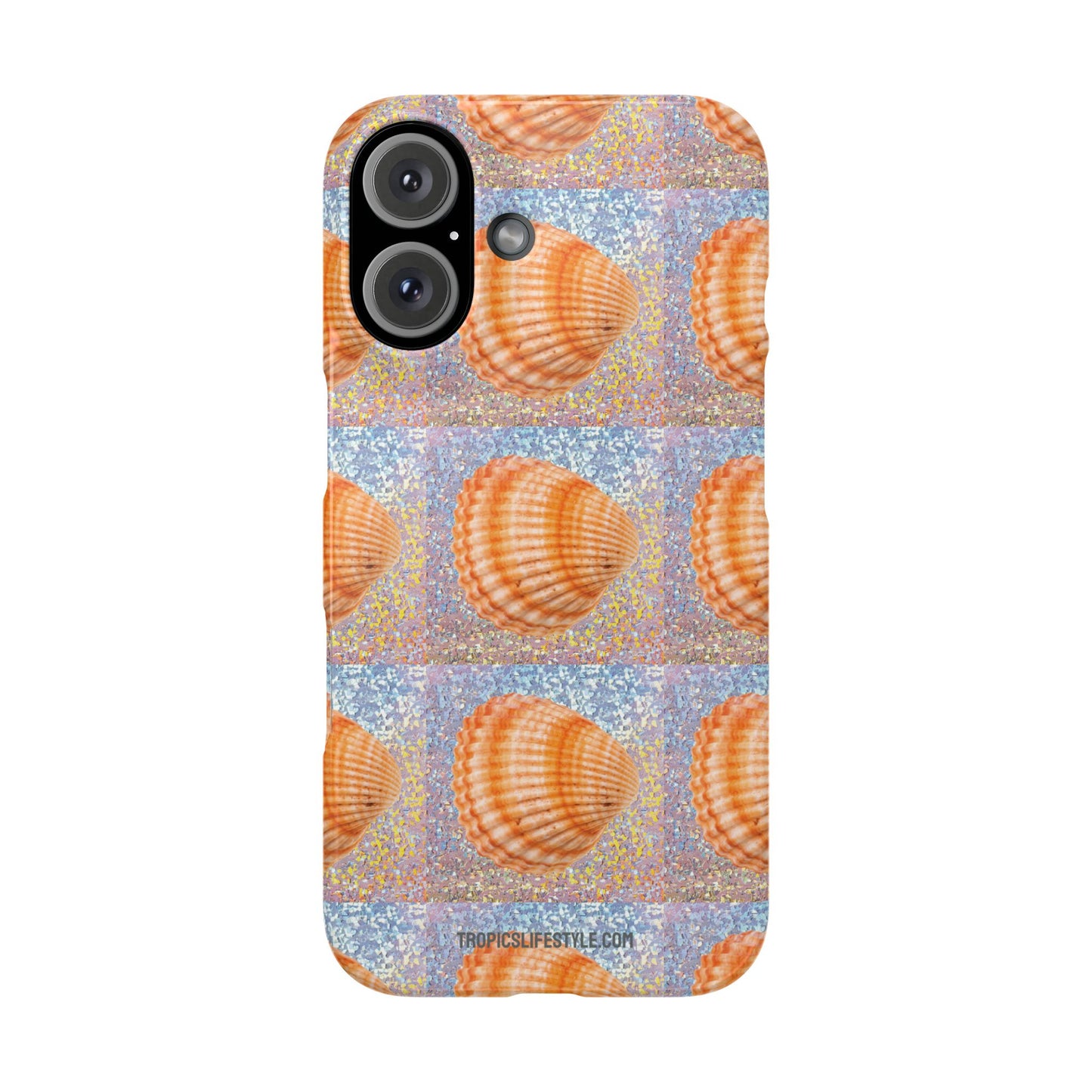 Slim Phone Cases - Disco Orange Scallop