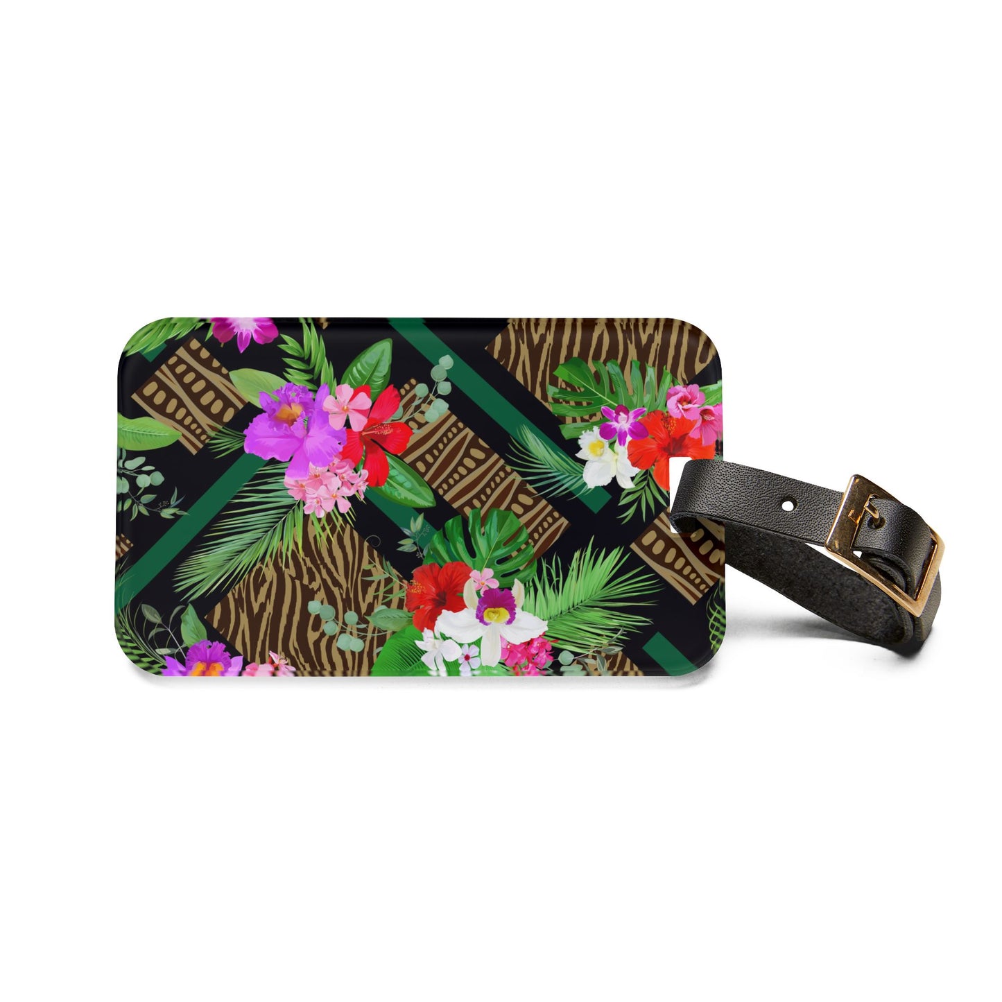 Luggage Tag - Tiki Orchids