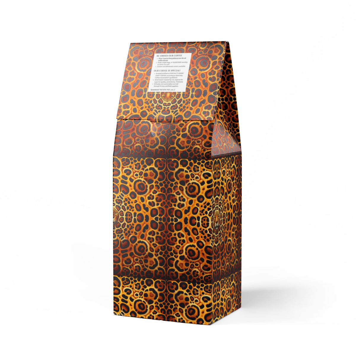 Golden Sands Single Origin™ Coffee (Light-Medium Roast) Specialty Grade / Rainforest Jaguar Spots