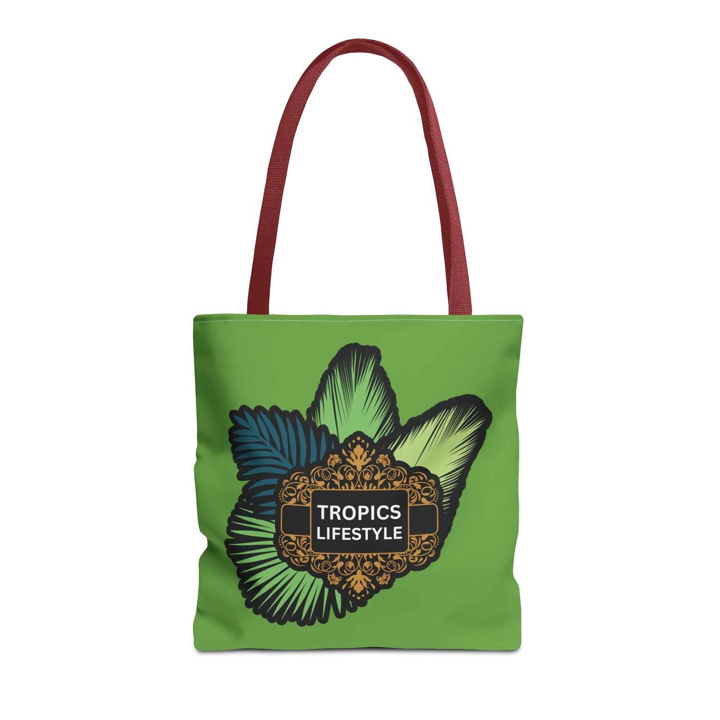 Elegant Tropics Lifestyle Logo Tote Bag - 3 Sizes, Green