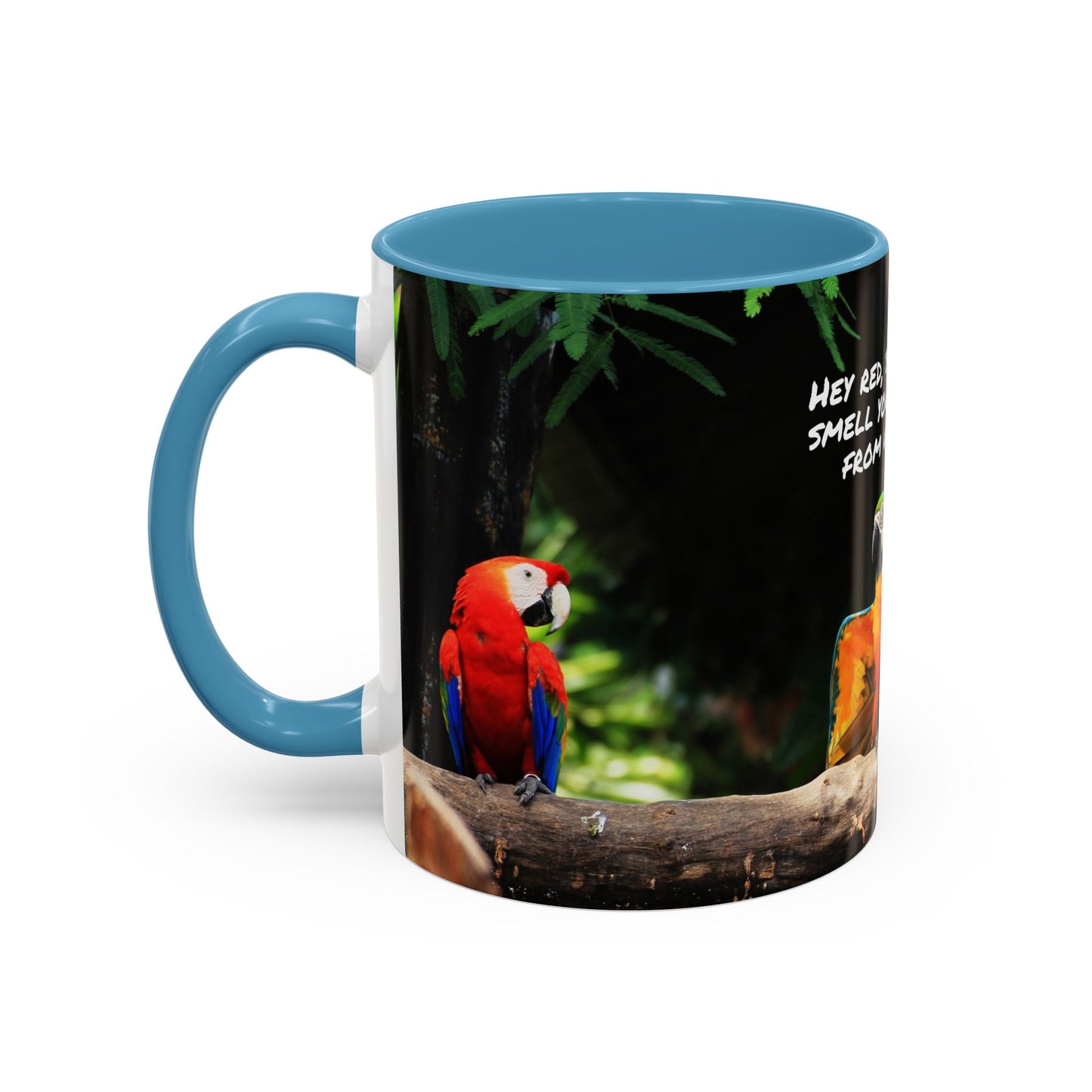 Parrot Accent Coffee Mug (11, 15oz), 8 Colors - Coffee Breath