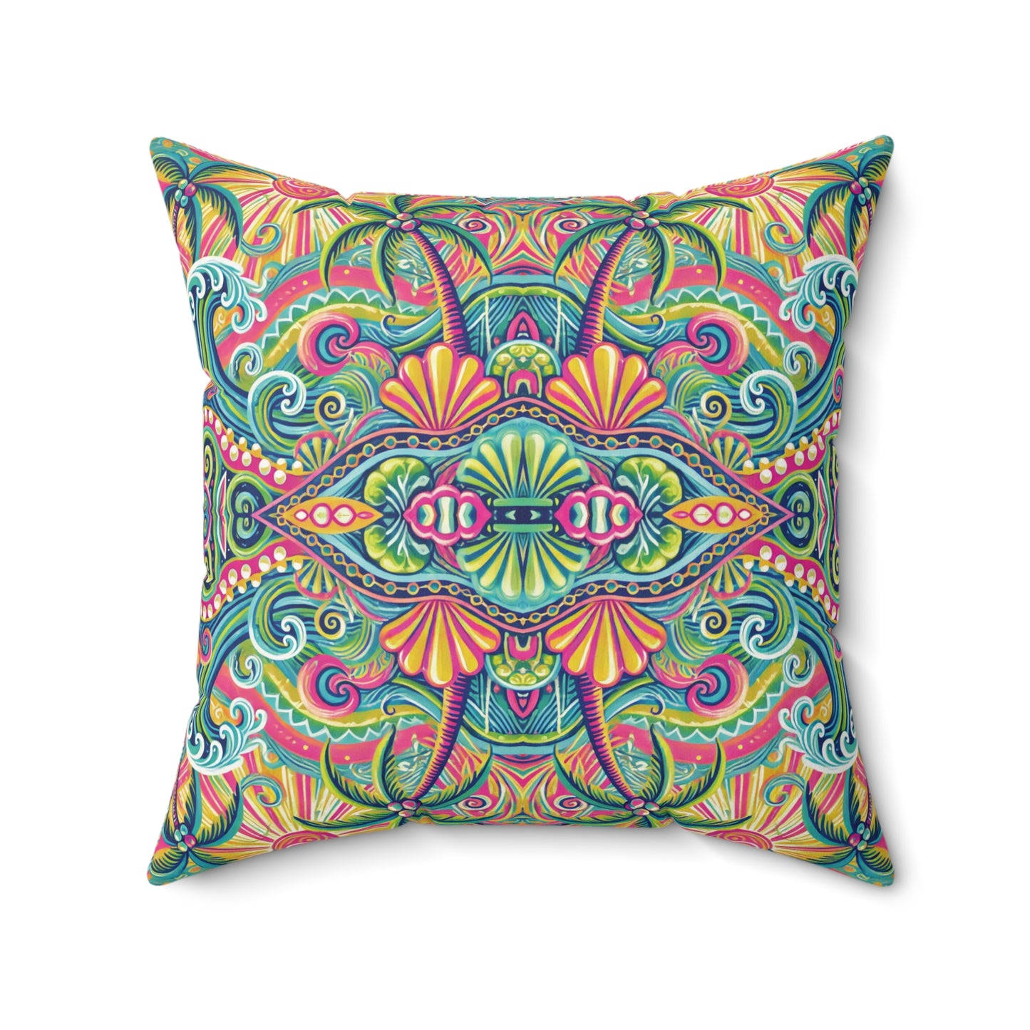 Decorative Pillow - Accent Cushion, 4 Sizes / Kaleido Bay
