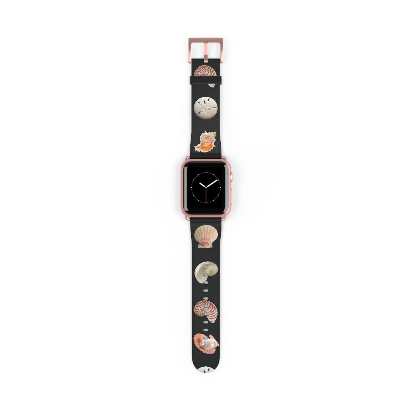 Apple Watch Band - Mixed REAL Seashells/Black